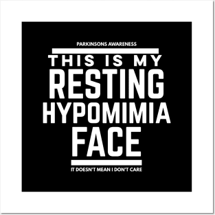 This Is My Resting hypomimia Face (Face Mask) Posters and Art